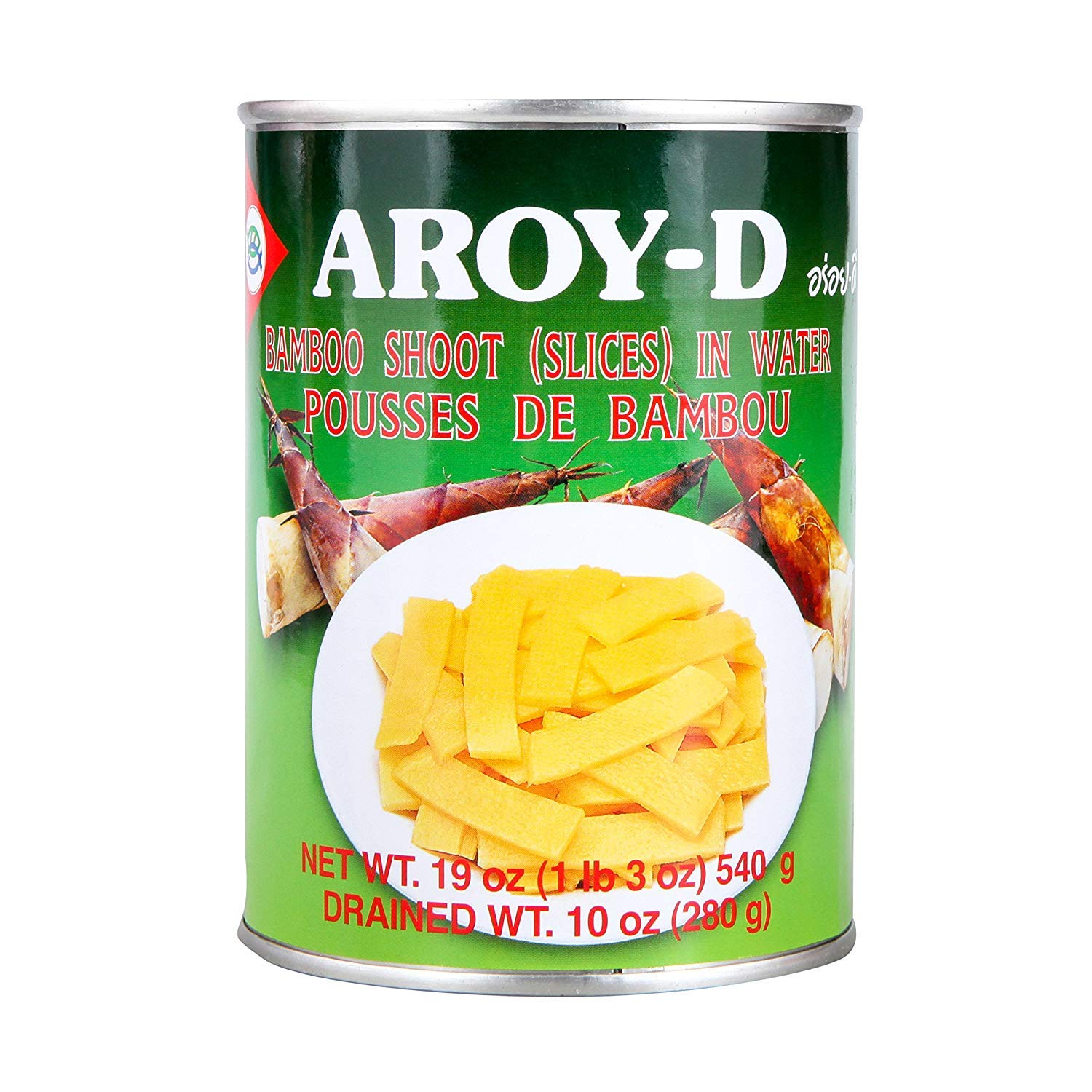 Aroy d bamboo shoot slices 540gm