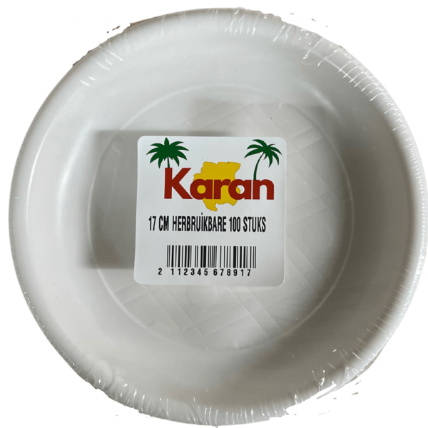 Karan Plastic Borden (17cm) 100st